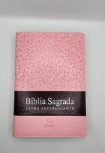 Biblia Letra Supergigante Rosa Luxo Naa com indice - Imagem 3