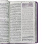 Bíblia da Mamãe ARA Letra Normal Capa Luxo Flores Malva - Imagem 4