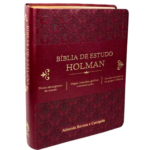 Biblia De Estudo Holman - Couro Sintetico Vinho