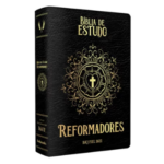 Bíblia de Estudo Reformadores KJF Letra Normal Capa Luxo Preta