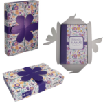 Bíblia da Mamãe ARA Letra Normal Capa Luxo Flores Malva - Imagem 2