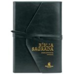 Bíblia Sagrada Almeida Corrigida Fiel Letra Grande Capa Luxo Courosoft Verde