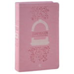 Bíblia A Mensagem Letra Gigante Capa Luxo Rosa Floral