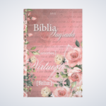 Bíblia Sagrada Mulher Virtuosa - Nvt - Flores - Capa Soft Touch Rosa - Imagem 4