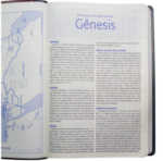 Bíblia Missionária de Estudo Preto e Vinho Almeida Revista e Atualizada - Imagem 4