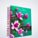 Bíblia Sagrada Rc Espaços para Anotações Espiral Rosa Para Mulher Com Harpa