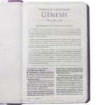 Bíblia da Mamãe ARA Letra Normal Capa Luxo Flores Malva - Imagem 5