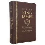 Bíblia King James Atualizada Letra HiperGigante Com Zíper - Marrom - Imagem 2