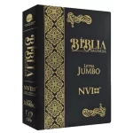 Bíblia Sagrada NVI Letra Jumbo Cover book Luxo Preta