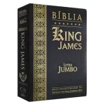 Bíblia King James Atualizada KJA Letra Jumbo Capa Cover Book Preta