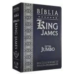 Bíblia King James Atualizada KJA Letra Jumbo Capa Cover Book Azul