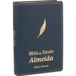 Bíblia de Estudo Almeida NAA Capa Luxo Azul - Imagem 4