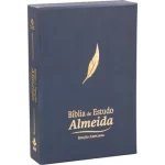 Bíblia de Estudo Almeida NAA Capa Luxo Azul - Imagem 3