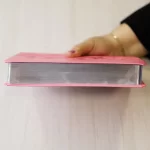 Bíblia Sagrada Harpa Celestial 774 ERC Letra Extra Gigante Capa Rosa Flor Azul - Imagem 4
