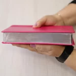 Bíblia Sagrada Harpa Celestial 774 ERC Letra Extra Gigante Capa Pink Floral - Imagem 4