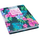 Bíblia NAA Grande Luxo Capa Florida - Imagem 2