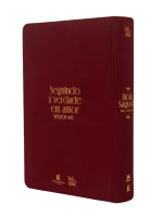 Bíblia NVI Bible Journaling, tecido vinho sobre capa dura, com espaço para anotações, Leitura Perfeita - Imagem 2