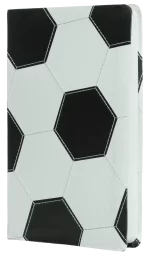 Bíblia NVI Slim, Capa de futebol, Couro-soft preto e branco, Luxo - Imagem 2