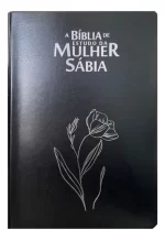 Bíblia De Estudo Da Mulher Sábia Com Harpa Magnólia Preta - Imagem 3
