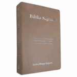 Bíblia Sagrada ARC Letra Mega Gigante Luxo Bege