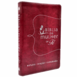 Biblia da Mulher de Fe NVI Couro Soft Vermelho