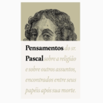 Livro Pensamentos | Blaise Pascal
