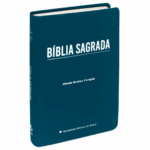 Bíblia Sagrada ARC Letra Gigante Linha Ouro Azul