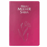 Bíblia de Estudo da Mulher Sábia ARC Harpa Avivada Capa Magnólia Pink