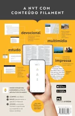 Bíblia Slim Filament | NVT | Letra Grande | Capa Couro Sintético Lilás - Imagem 9
