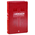Bíblia A Mensagem Letra Gigante Capa Luxo Vermelha