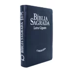 Bíblia Sagrada RC Com Índice Letra Gigante Capa Luxo Azul