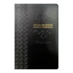 Bíblia Sagrada Letra Jumbo ARC Harpa Avivada e Corinhos Capa Luxo Arabesco Preta