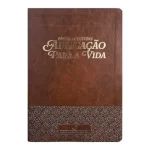 Bíblia de Estudo Aplicação Para Vida ARC Full Color Capa PU Luxo Marrom