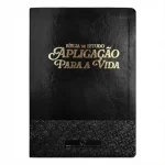 Bíblia de Estudo Aplicação Para Vida ARC Full Color Capa PU Luxo Preta