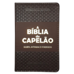 A Bíblia do Capelão ARC Letra Grande Harpa Avivada Capa Marrom