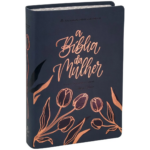 A Bíblia da Mulher | Letra Grande | NAA | Capa Luxo Azul - Imagem 2