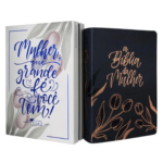 A Bíblia da Mulher | Letra Grande | NAA | Capa Luxo Azul