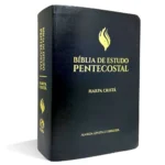 Bíblia de Estudo Pentecostal Média c/ Harpa Letra Normal ARC Luxo Preta - Imagem 2