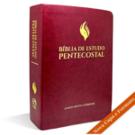 Bíblia de Estudo Pentecostal Luxo Média Vinho S/Índice
