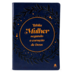 Bíblia Mulher Segundo o Coração de Deus | King James | Capa Azul Marinho