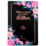 Bíblia de Estudo Para o Cotidiano da Mulher NVA Full Collor Capa Dura Preta