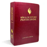 Bíblia de Estudo Pentecostal Luxo Média Vinho S/Índice - Imagem 4