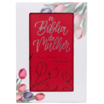 A Bíblia da Mulher Letra Grande NAA Capa Luxo Aston Pink Caixa Janela