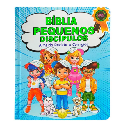 Bíblia Pequenos Discípulos ARC Capa Dura Azul Edição Ampliada